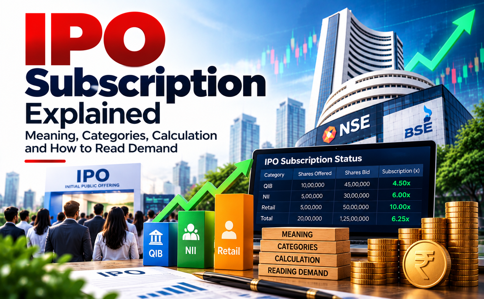 IPO Subscription Explained: Meaning, Categories, Calculation and How to Read Demand